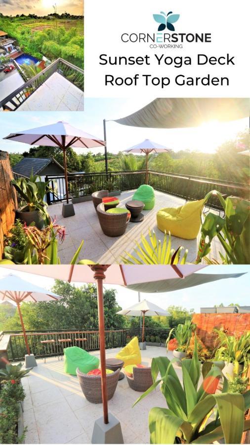 Cornerstone Bali Coworking Hostel Canggu Екстериор снимка